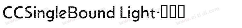 CCSingleBound Light字体转换